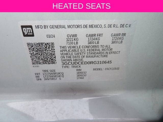 2024 Chevrolet Silverado 1500 Custom Trail Boss