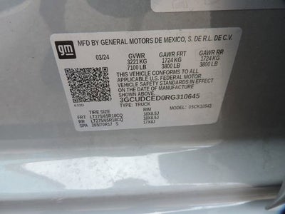 2024 Chevrolet Silverado 1500 Custom Trail Boss