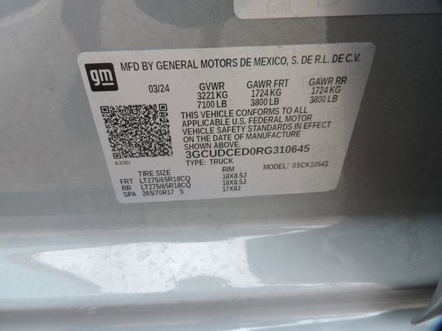 2024 Chevrolet Silverado 1500 Custom Trail Boss