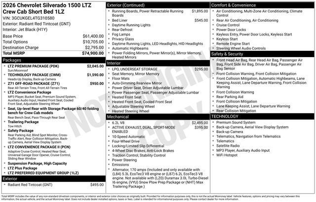 2026 Chevrolet Silverado 1500 LTZ