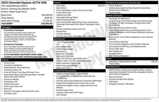 2025 Chevrolet Equinox ACTIV