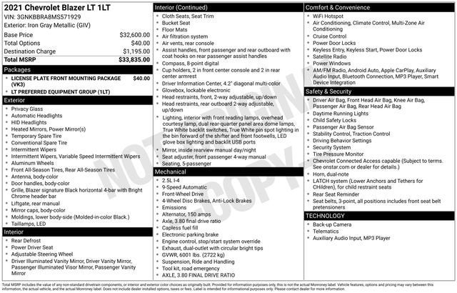 2021 Chevrolet Blazer LT