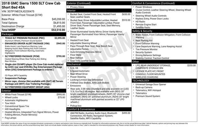 2018 GMC Sierra 1500 SLT