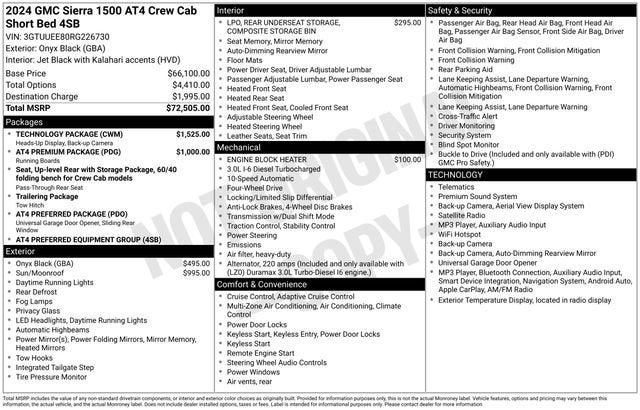 2024 GMC Sierra 1500 AT4