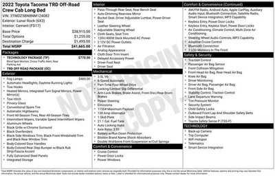 2022 Toyota Tacoma 4WD SR5