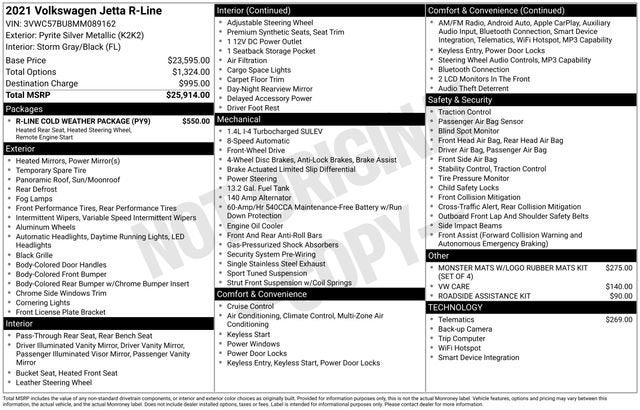 2021 Volkswagen Jetta 1.4T R-Line