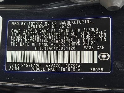 2023 Toyota Camry SE