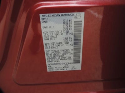 2017 Nissan Pathfinder S