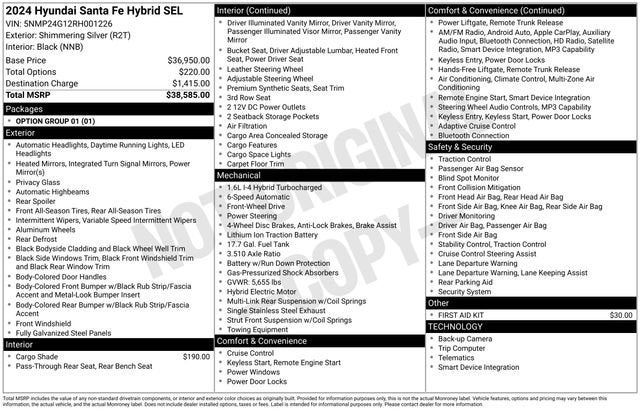2024 Hyundai Santa Fe Hybrid SEL