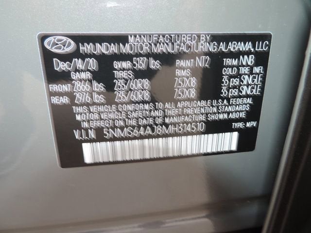 2021 Hyundai Santa Fe SEL