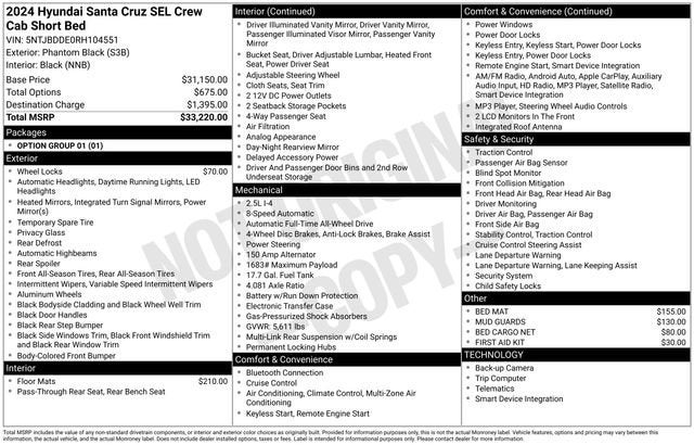 2024 Hyundai Santa Cruz SEL