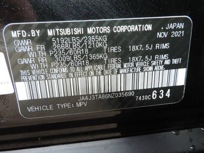 2022 Mitsubishi Outlander ES 2.5 2WD