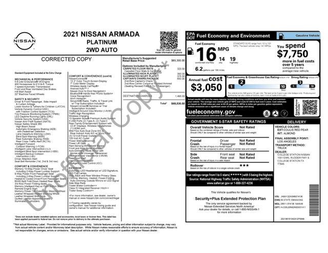 2021 Nissan Armada Platinum 2WD