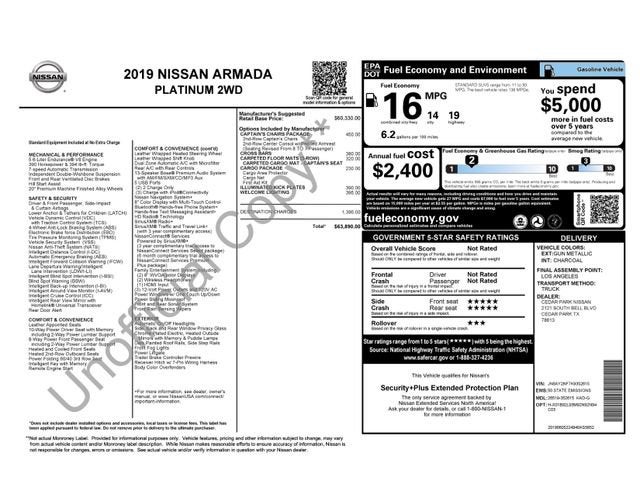 2019 Nissan Armada Platinum
