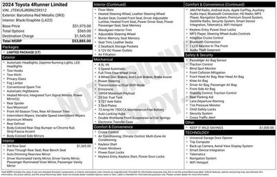 2024 Toyota 4Runner Limited