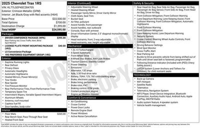 2025 Chevrolet Trax 1RS