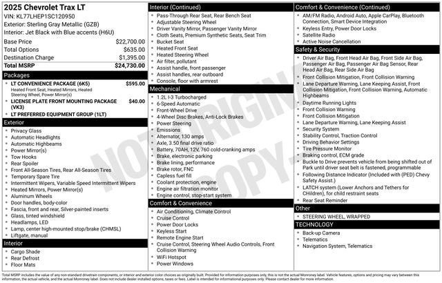 2025 Chevrolet Trax LT