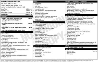 2026 Chevrolet Trax 2RS