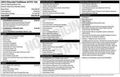 2023 Chevrolet Trailblazer ACTIV