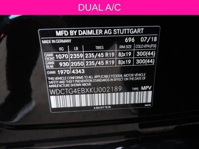 2019 Mercedes-Benz GLA 250 GLA 250