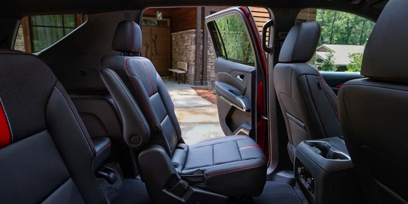 Back seats of the car